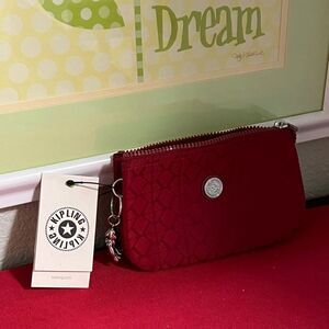 NWT Kipling Red Live Light Women's Zip Walking  Bag